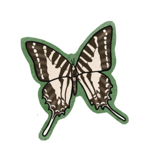 Five Bar Swordtail- Sticker